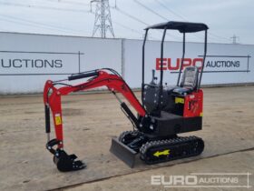 Unused 2024 JPC HT12 Micro Excavators For Auction: Leeds – 5th, 6th, 7th & 8th March 2025 @ 8:00am