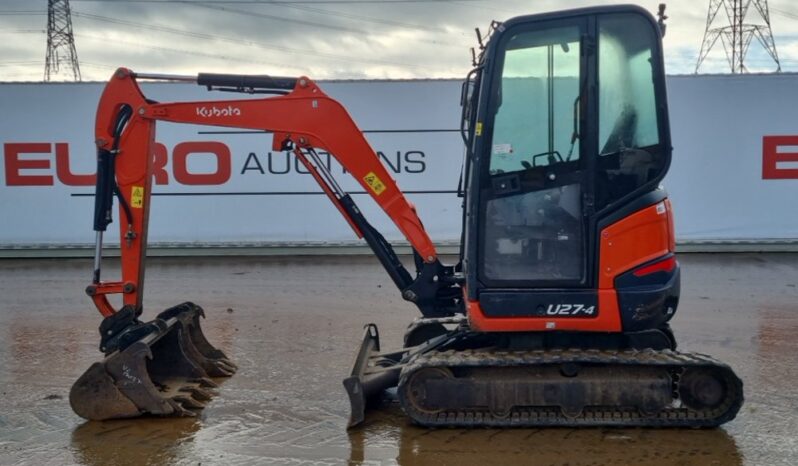 2020 Kubota U27-4 Mini Excavators For Auction: Leeds – 5th, 6th, 7th & 8th March 2025 @ 8:00am full