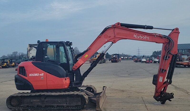 2018 Kubota KX080-4A 6 Ton+ Excavators For Auction: Leeds – 5th, 6th, 7th & 8th March 2025 @ 8:00am full