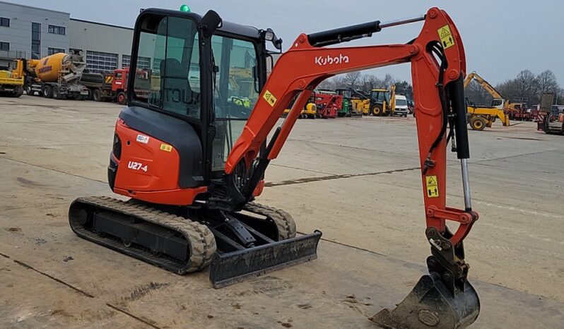 2015 Kubota U27-4 Mini Excavators For Auction: Leeds – 5th, 6th, 7th & 8th March 2025 @ 8:00am full