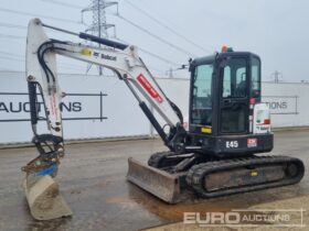 2020 Bobcat E45 Mini Excavators For Auction: Leeds – 5th, 6th, 7th & 8th March 2025 @ 8:00am