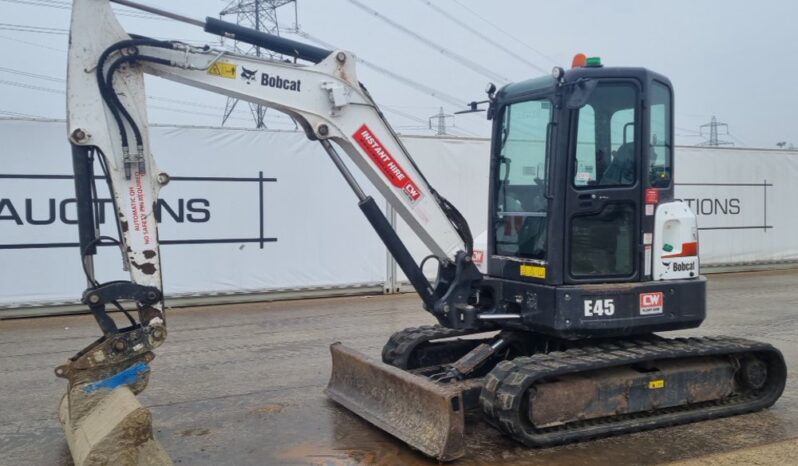 2020 Bobcat E45 Mini Excavators For Auction: Leeds – 5th, 6th, 7th & 8th March 2025 @ 8:00am