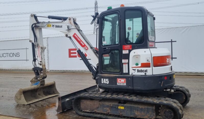 2020 Bobcat E45 Mini Excavators For Auction: Leeds – 5th, 6th, 7th & 8th March 2025 @ 8:00am full