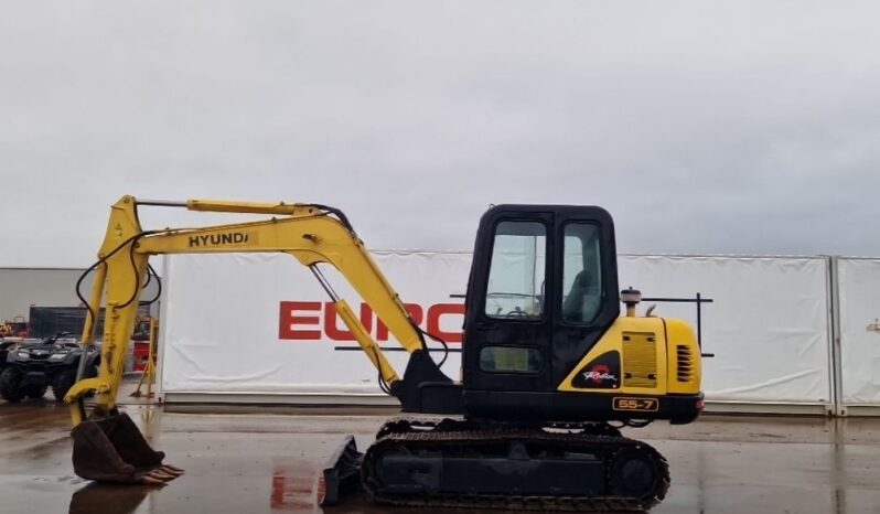 Hyundai R55-7 Mini Excavators For Auction: Dromore – 21st & 22nd February 2025 @ 9:00am For Auction on 2025-02-22 full