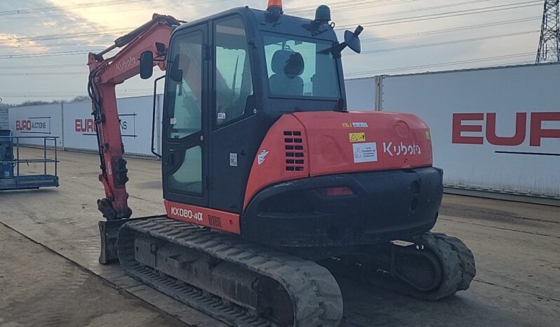 2018 Kubota KX080-4A 6 Ton+ Excavators For Auction: Leeds – 5th, 6th, 7th & 8th March 2025 @ 8:00am full