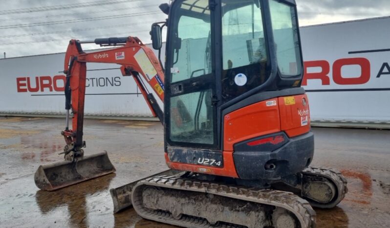 2016 Kubota U27-4 Mini Excavators For Auction: Leeds – 5th, 6th, 7th & 8th March 2025 @ 8:00am full