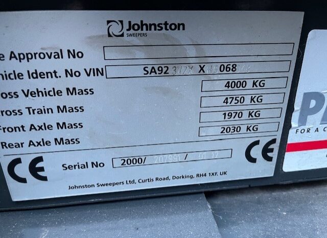 2019 JOHNSTON CX201 SWEEPERS full