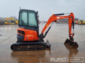 2015 Kubota U27-4 Mini Excavators For Auction: Leeds – 5th, 6th, 7th & 8th March 2025 @ 8:00am full