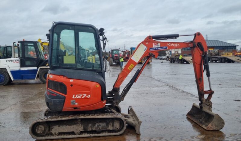 2016 Kubota U27-4 Mini Excavators For Auction: Leeds – 5th, 6th, 7th & 8th March 2025 @ 8:00am full