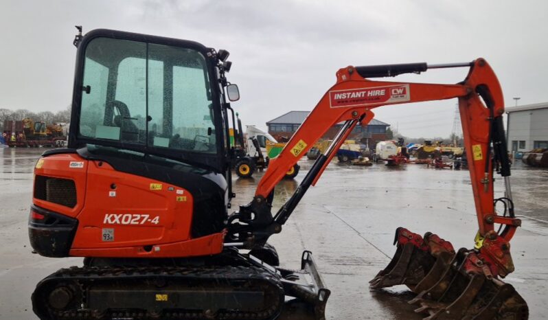 2021 Kubota KX027-4 Mini Excavators For Auction: Leeds – 5th, 6th, 7th & 8th March 2025 @ 8:00am full