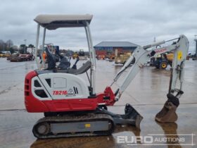 2021 Takeuchi TB216 Mini Excavators For Auction: Leeds – 5th, 6th, 7th & 8th March 2025 @ 8:00am full