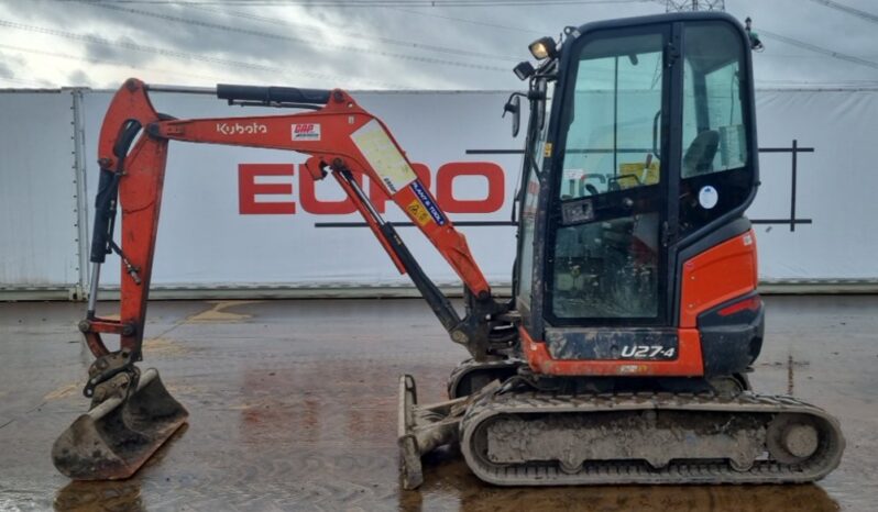 2016 Kubota U27-4 Mini Excavators For Auction: Leeds – 5th, 6th, 7th & 8th March 2025 @ 8:00am full