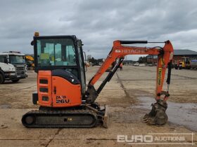 2017 Hitachi ZX26U-5A CR Mini Excavators For Auction: Leeds – 5th, 6th, 7th & 8th March 2025 @ 8:00am full