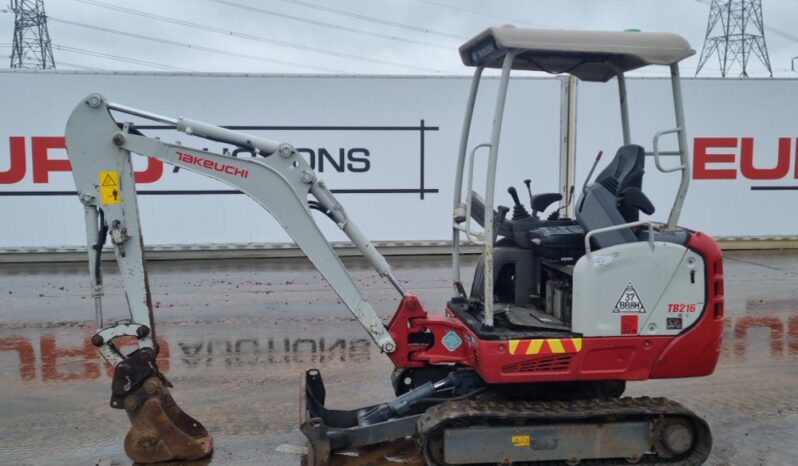 2021 Takeuchi TB216 Mini Excavators For Auction: Leeds – 5th, 6th, 7th & 8th March 2025 @ 8:00am full