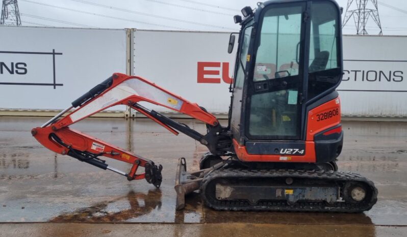 2016 Kubota U27-4 Mini Excavators For Auction: Leeds – 5th, 6th, 7th & 8th March 2025 @ 8:00am full