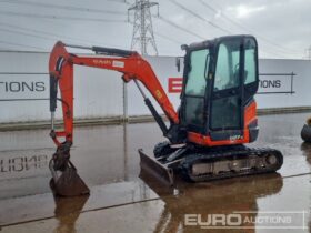 2015 Kubota U27-4 Mini Excavators For Auction: Leeds – 5th, 6th, 7th & 8th March 2025 @ 8:00am