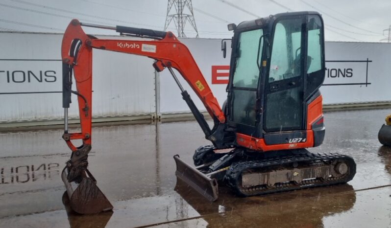 2015 Kubota U27-4 Mini Excavators For Auction: Leeds – 5th, 6th, 7th & 8th March 2025 @ 8:00am