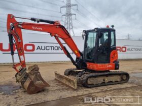 2017 Kubota U55-4 Mini Excavators For Auction: Leeds – 5th, 6th, 7th & 8th March 2025 @ 8:00am