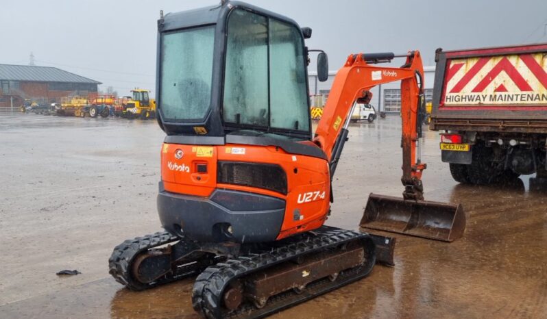 2015 Kubota U27-4 Mini Excavators For Auction: Leeds – 5th, 6th, 7th & 8th March 2025 @ 8:00am full