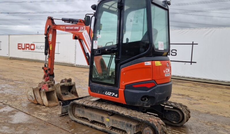 2021 Kubota U27-4 Mini Excavators For Auction: Leeds – 5th, 6th, 7th & 8th March 2025 @ 8:00am full