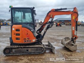 2018 Hitachi ZX33U-5A CLR Mini Excavators For Auction: Leeds – 5th, 6th, 7th & 8th March 2025 @ 8:00am full