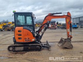 2018 Hitachi ZX33U-5A CLR Mini Excavators For Auction: Leeds – 5th, 6th, 7th & 8th March 2025 @ 8:00am full