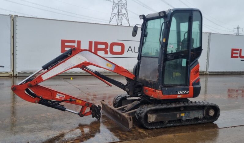 2016 Kubota U27-4 Mini Excavators For Auction: Leeds – 5th, 6th, 7th & 8th March 2025 @ 8:00am