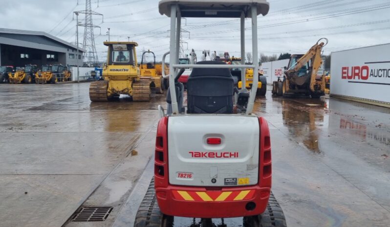 2021 Takeuchi TB216 Mini Excavators For Auction: Leeds – 5th, 6th, 7th & 8th March 2025 @ 8:00am full