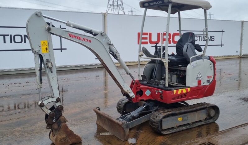 2021 Takeuchi TB216 Mini Excavators For Auction: Leeds – 5th, 6th, 7th & 8th March 2025 @ 8:00am