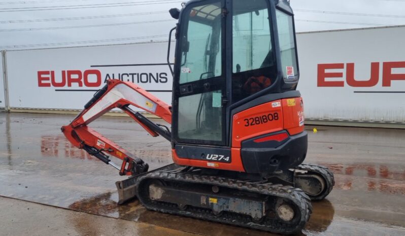 2016 Kubota U27-4 Mini Excavators For Auction: Leeds – 5th, 6th, 7th & 8th March 2025 @ 8:00am full