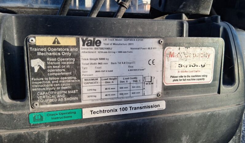 1 YALE GDP35VX FORKLIFT For Auction on 2025-02-26 For Auction on 2025-02-26 full