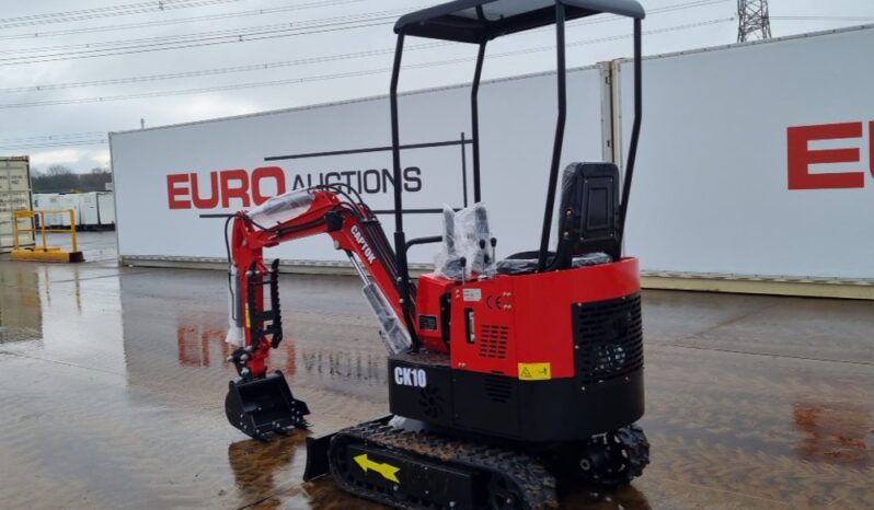 Unused 2024 Captok CK10 Micro Excavators For Auction: Leeds – 5th, 6th, 7th & 8th March 2025 @ 8:00am full