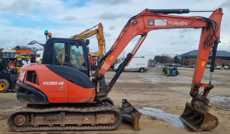 2018 Kubota KX080-4A 6 Ton+ Excavators For Auction: Leeds – 5th, 6th, 7th & 8th March 2025 @ 8:00am full