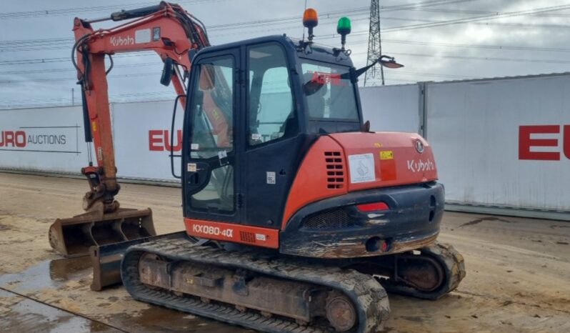 2018 Kubota KX080-4A 6 Ton+ Excavators For Auction: Leeds – 5th, 6th, 7th & 8th March 2025 @ 8:00am full