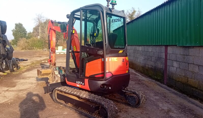 2.7T Excavator Kubota U27-4 2022- Low hours. full