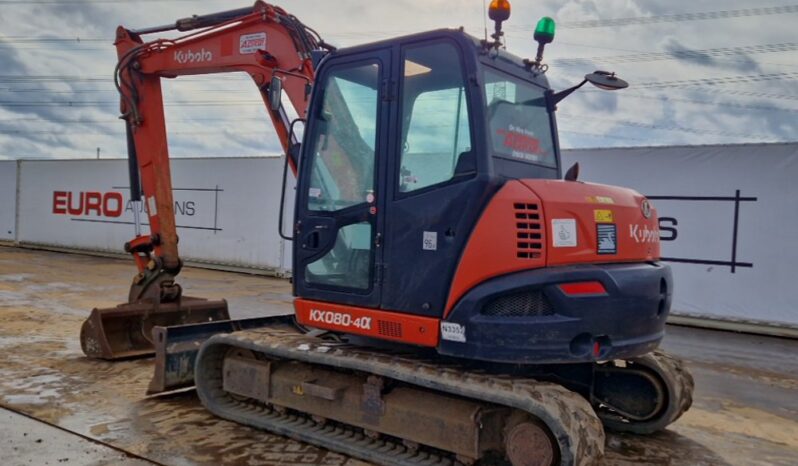 2017 Kubota KX080-4A 6 Ton+ Excavators For Auction: Leeds – 5th, 6th, 7th & 8th March 2025 @ 8:00am full