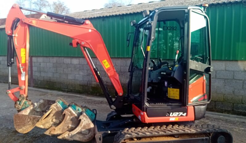 2.7T Excavator Kubota U27-4 2022- Low hours. full