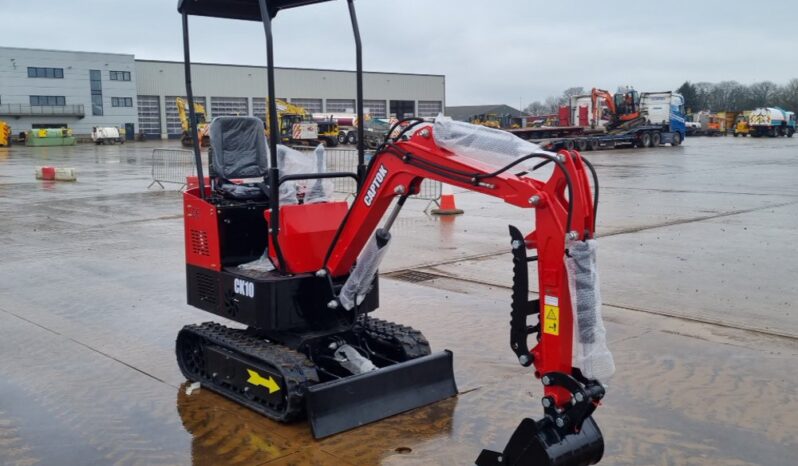 Unused 2024 Captok CK10 Micro Excavators For Auction: Leeds – 5th, 6th, 7th & 8th March 2025 @ 8:00am full