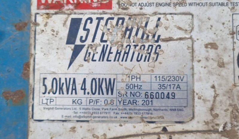 Stephill 5kVA Generator, 2.7kVA Generator (2 of), 2.7kVA Generator (Spares) Generators For Auction: Leeds – 5th, 6th, 7th & 8th March 2025 @ 8:00am full