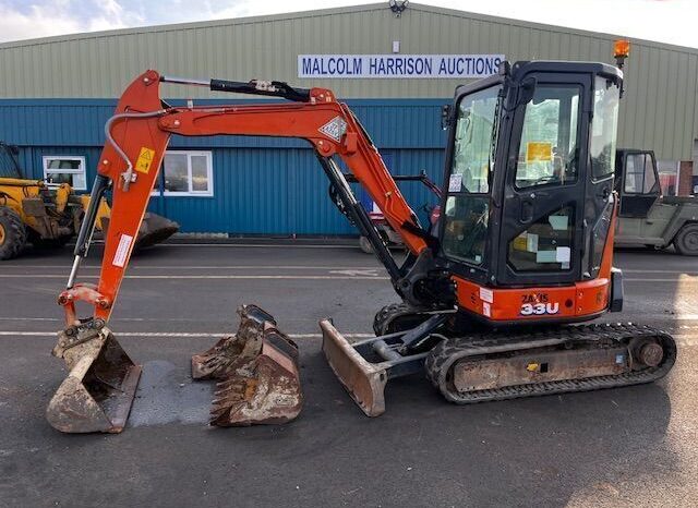 2021 Hitachi ZX33U-6CLR Mini Digger For Auction on 2025-03-22