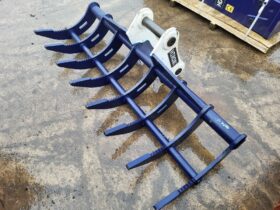 New & Unused Hirox Excavator Rake Attachment – 65mm Pins For Auction on 2025-03-22 full