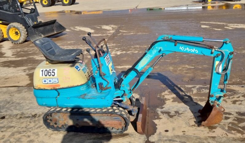 Kubota K005 Micro Excavators For Auction: Leeds – 5th, 6th, 7th & 8th March 2025 @ 8:00am full