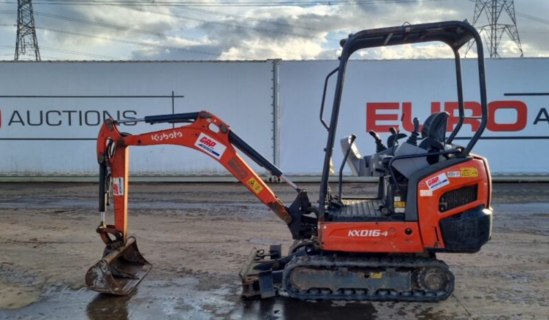 2016 Kubota KX016-4 Mini Excavators For Auction: Leeds – 5th, 6th, 7th & 8th March 2025 @ 8:00am full