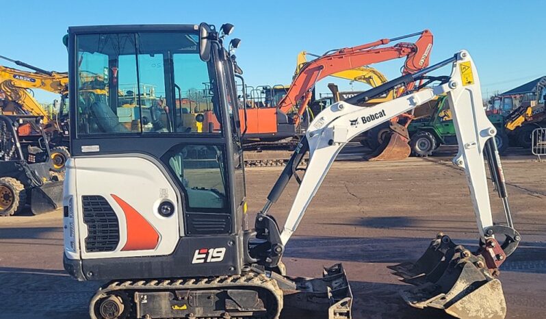 2021 Bobcat E19 Mini Excavators For Auction: Leeds – 5th, 6th, 7th & 8th March 2025 @ 8:00am full