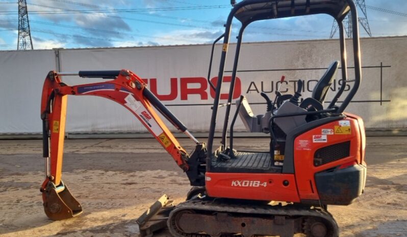 2018 Kubota KX018-4 Mini Excavators For Auction: Leeds – 5th, 6th, 7th & 8th March 2025 @ 8:00am full