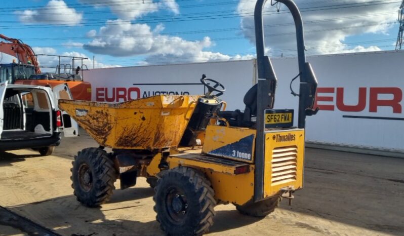 2013 Thwaites 3 Ton Site Dumpers For Auction: Leeds – 5th, 6th, 7th & 8th March 2025 @ 8:00am full