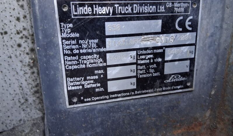 1 LINDE S50 SIDELOADER For Auction on 2025-03-12 For Auction on 2025-03-12 full