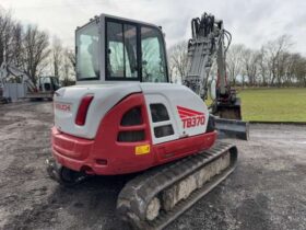 2022 Takeuchi TB370 7 Tonne Operating Mass Hydraulic Excavator with Rototilt Attachment and Grading Beam with Roller For Auction on 2025-03-18 For Auction on 2025-03-18 full