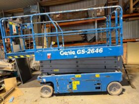 2016 Genie GS2646 E Drive Scissor Lift / Personnel lift 110v built in charger For Auction on 2025-03-18 For Auction on 2025-03-18