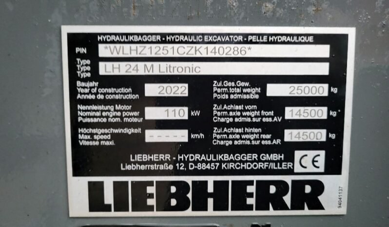 2022 Liebherr LH24M Litronic Scrap Handler For Auction on 2025-03-15 full